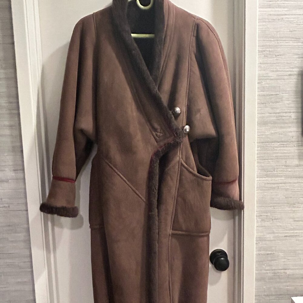 Womens Shearling Coat Sz. Sm